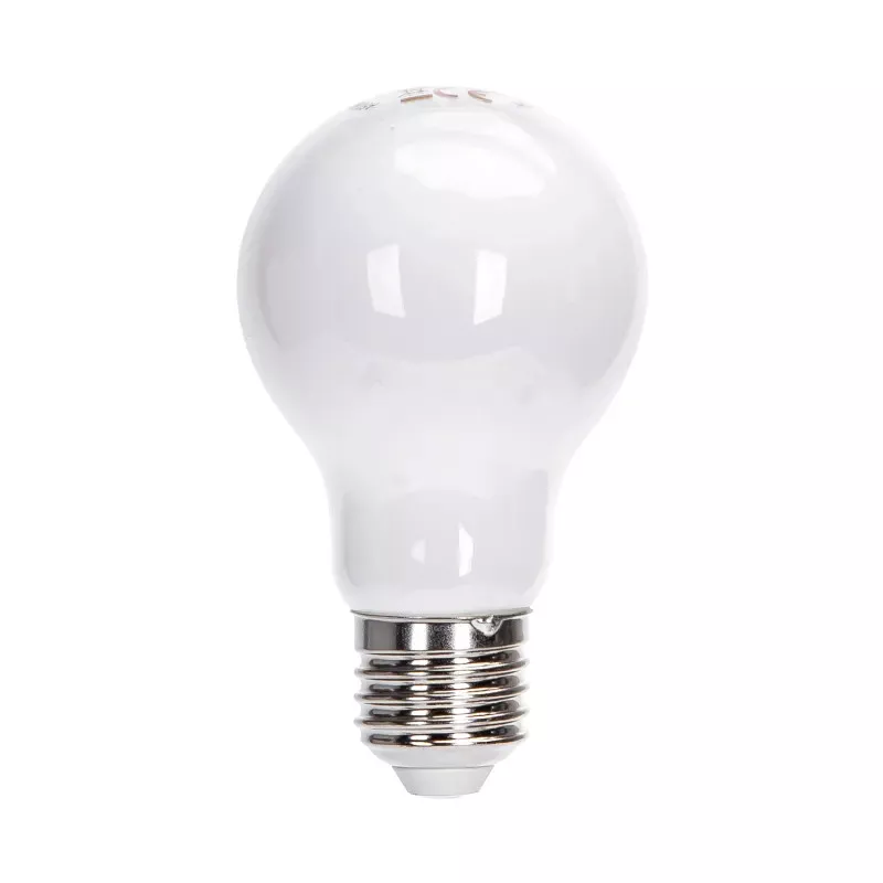 Żarówka LED 6W/230V Filament A60 klasyczna E27 mleczna ciepła 700lm - 8433325285401