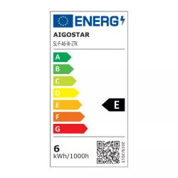 Żarówka LED 6W/230V Filament A60 klasyczna E27 mleczna ciepła 700lm - 8433325285401