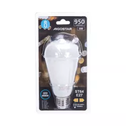 Żarówka LED 8W/230V Filament ST64 retro E27 mleczna zimna 950lm - 8433325285456