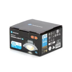 Podtynkowy okrągły downlight LED z regulowanym kątem 5W biały ciepły - 8433325285845