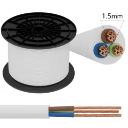 Kabel H05VV-F 3G 1.5mm² biały - 8433325286040