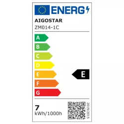 LED Metalowy kinkiet czarny 6.5W - 8433325286200