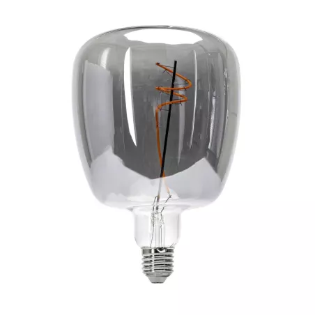 Żarówka LED srebrna duża bańka ze spiralką R140 E27 4W ciepła 1800K - 8433325287139