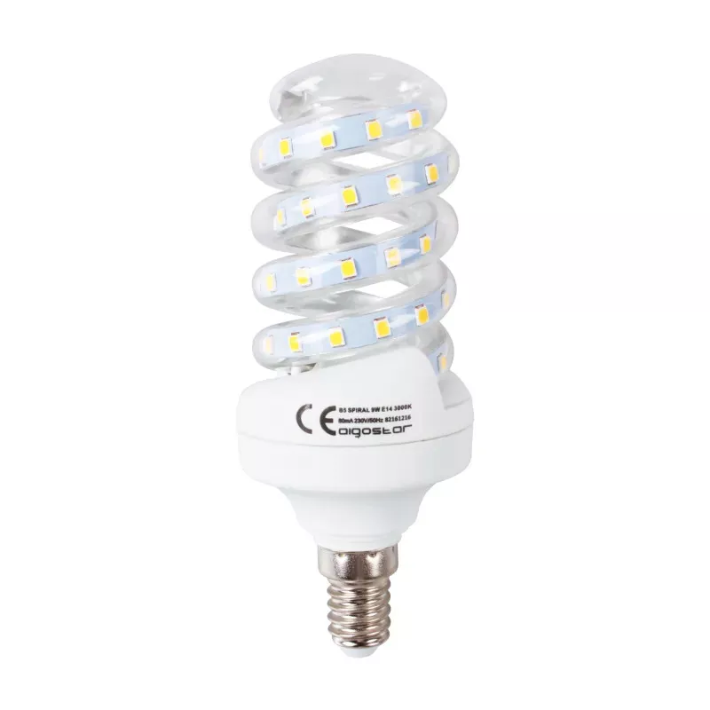 Świetlówka spiralna LED E14 9W - 8433325287351