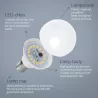 LED G45 E14 7W - 8433325287481