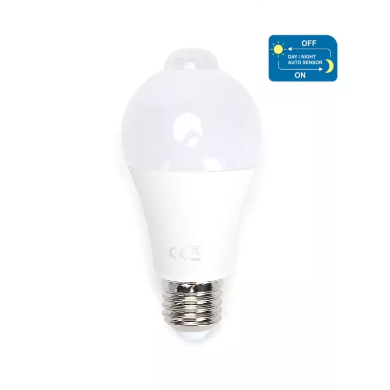 LED A60 E27 6W z czujnikiem podczerwieni - 8433325287535