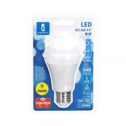 LED A60 E27 6W z czujnikiem podczerwieni - 8433325287535