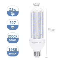 Żarówka LED W Kształcie U 4U E27 23W ciepła 2700K - 8433325287610