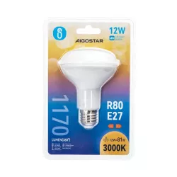 Żarówka diodowa skupiona LED R80 E27 12W 3000k 1170lm biała ciepła - 8433325287665