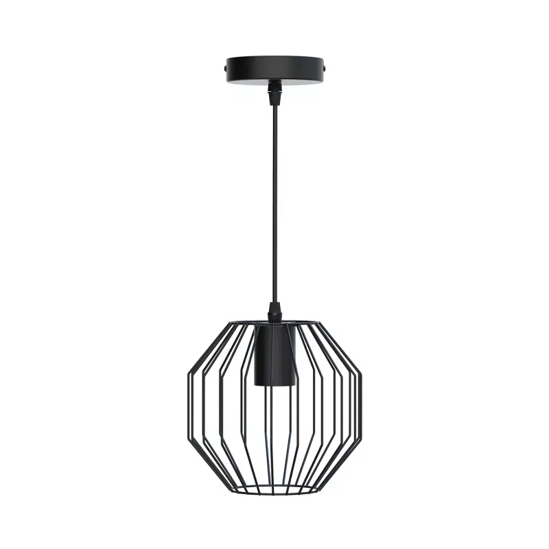 Żelazna lampa wisząca bez źródła światła E27 - 8433325287887