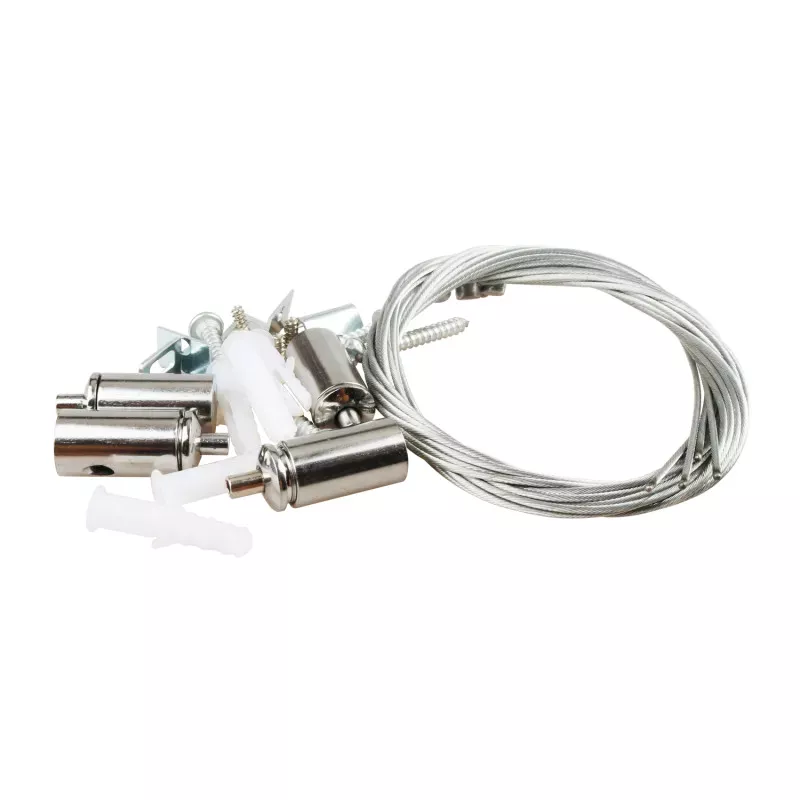 Zestaw do montażu paneli świetlnych 4 linki do zawieszana kasetonów - 8433325288808