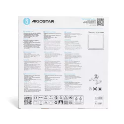 Panel plafon 595x595mm LED 40W biały ciepły podświetlenie krawędziowe - 8433325288945