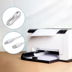 Kabel do drukarki USB 2.0 AM-BM 1,8 m szary - 8433325290023