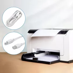 Kabel do drukarki USB 2.0 AM-BM 3 m szary - 8433325290030