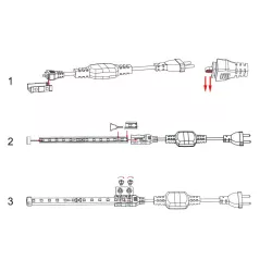 Zasilacz driver do taśmy LED na 230V szerokość taśmy 10mm - 8433325290368