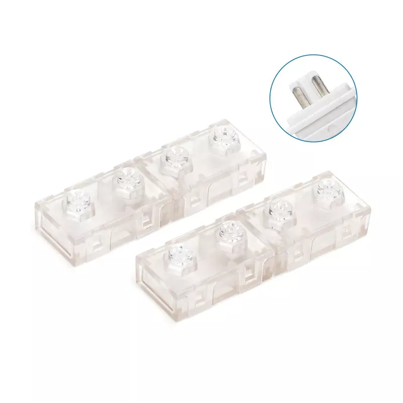 2XZłączka do taśmy LED na 230V płaska 8mm typ I do taśm jedno barwnych - 8433325290375