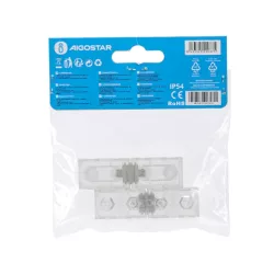 2XZłączka do taśmy LED na 230V płaska 8mm typ I do taśm jedno barwnych - 8433325290375