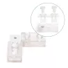 2xZłącze L 8mm kątowe do taśm na 230V do wysokonapięciowych pasków led - 8433325290382