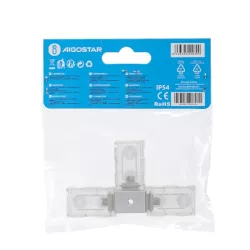 Złącze T 8 mm trójnik do taśm na 230V do wysokonapięciowych pasków led - 8433325290399