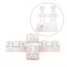 Złącze krzyżowe 8 mm do taśm na 230V do wysokonapięciowych pasków led - 8433325290405