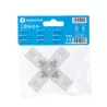 Złącze krzyżowe 8 mm do taśm na 230V do wysokonapięciowych pasków led - 8433325290405
