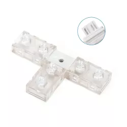 Złącze T 10mm trójnik do taśm na 230V do wysokonapięciowych pasków led - 8433325290436