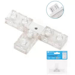 Złącze T 10mm trójnik do taśm na 230V do wysokonapięciowych pasków led - 8433325290436