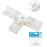 Złącze T 10mm trójnik do taśm na 230V do wysokonapięciowych pasków led - 8433325290436