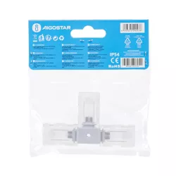 Złącze T 10mm trójnik do taśm na 230V do wysokonapięciowych pasków led - 8433325290436