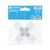 Złącze krzyżowe 10 mm do taśm na 230V do wysokonapięciowych pasków led - 8433325290443