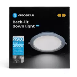Oprawa podtynkowa LED 24W okrągła 4000K neutralna - 8433325291013