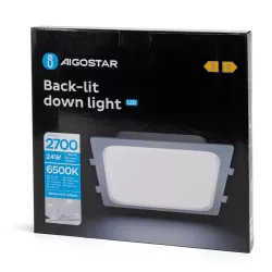 Oprawa podtynkowa LED 24W kwadratowa 6500K zimna - 8433325291051