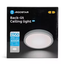 Oprawa natynkowa LED 24W okrągła 4000K neutralna - 8433325291075