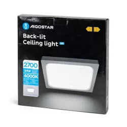 Oprawa natynkowa LED 24W kwadratowa 4000K neutralna - 8433325291105