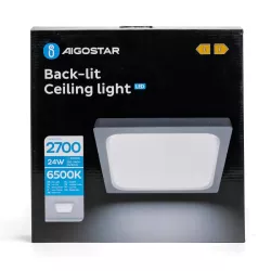 Oprawa natynkowa LED 24W kwadratowa 6500K zimna - 8433325291112