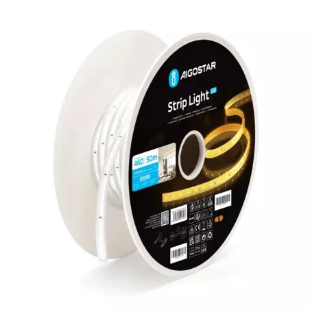 Taśma LED z układem scalonym Żółta 2835-60 50m 8mm - 8433325291303