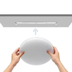Plafon LED odporny na wilgoć 24W 6500K zimny, śr. 28 cm, wys. 5 cm - 8433325291532