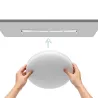 Plafon LED odporny na wilgoć 24W 6500K zimny, śr. 28 cm, wys. 5 cm - 8433325291532