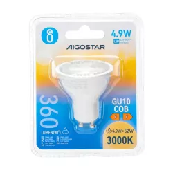 LED GU10 COB 4.9W - 8433325291754