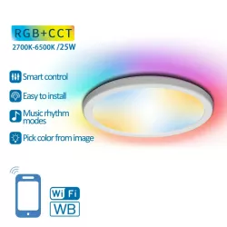 Lampa sufitowa WiFi WB Smart Ultrathin 25W - 8433325291846