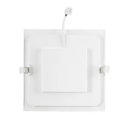 Ultracienki kwadratowy downlight podtynkowy LED E6 12W Światło - 8433325292034