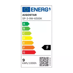 Ultracienki kwadratowy downlight podtynkowy LED E6 9W Światło białe - 8433325292065