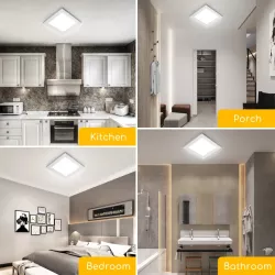 Plafon LED natynkowy kwadratowy 18W 6000K krawędziowy, 22,7×22,7 cm - 8433325292126