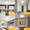 Plafon LED natynkowy kwadratowy 18W 6000K krawędziowy, 22,7×22,7 cm - 8433325292126