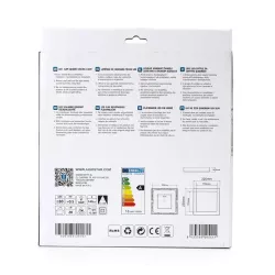 Plafon LED natynkowy kwadratowy 18W 6000K krawędziowy, 22,7×22,7 cm - 8433325292126