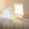 Plafon LED natynkowy kwadratowy 18W 3000K krawędziowy, 22,7×22,7 cm - 8433325292140