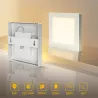 Plafon LED natynkowy kwadratowy 16W 3000K krawędziowy, 17,2×17,2 cm - 8433325292171