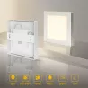 Plafon LED natynkowy kwadratowy 12W 4000K krawędziowy, 17,2×17,2 cm - 8433325292195