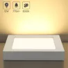 Plafon LED natynkowy kwadratowy 12W 3000K krawędziowy, 17,2×17,2 cm - 8433325292201