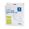Plafon LED natynkowy kwadratowy 12W 3000K krawędziowy, 17,2×17,2 cm - 8433325292201